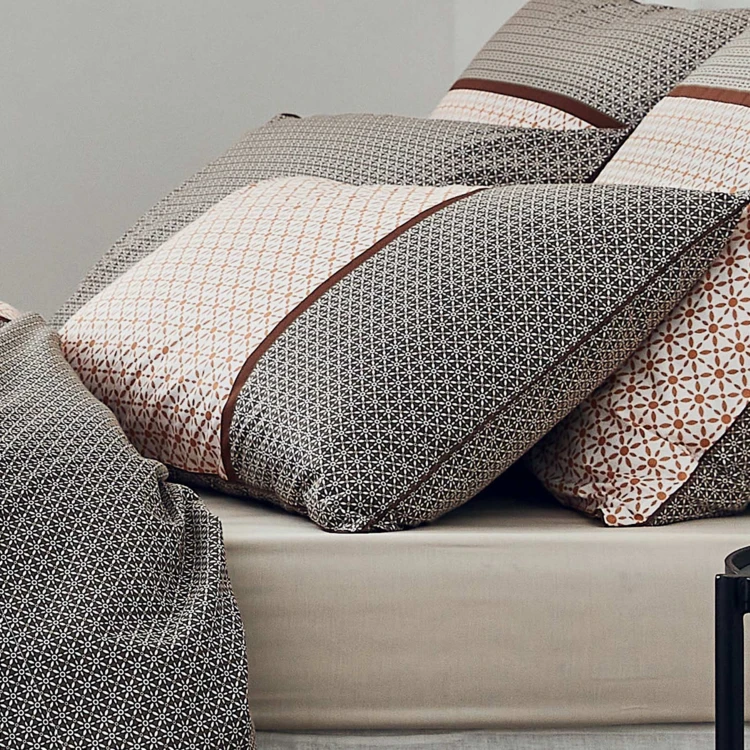 Taie d'oreiller percale graphique