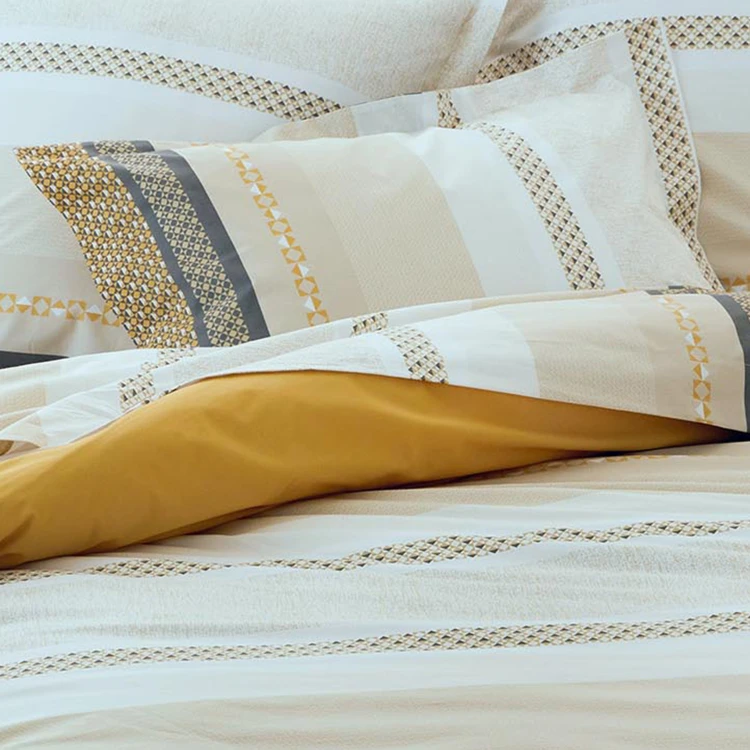 Funda de almohada de algodón percal con estilo étnico chic