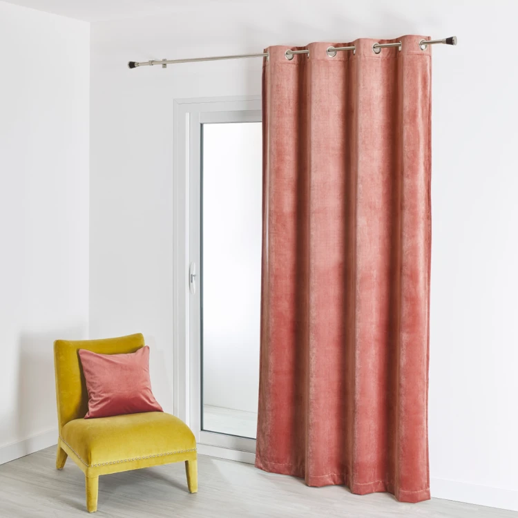 Cortina de veludo feltrado simples