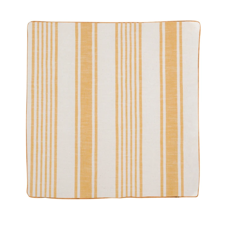 Housse de coussin effet rayures d'antan
