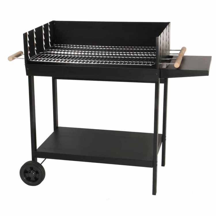 Houtskoolbarbecue met dubbele grill