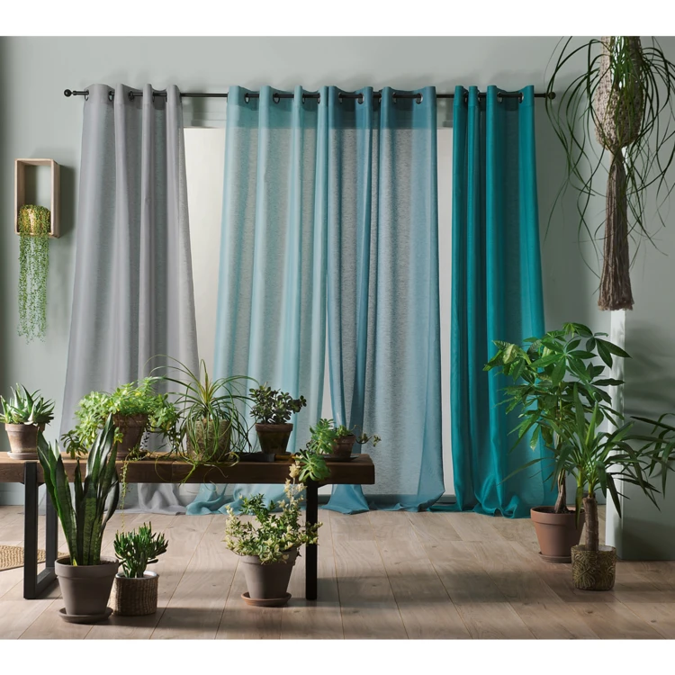 Cortinas lisas, com remoção de ar