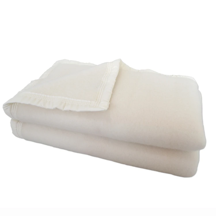Deken van 100% zuiver scheerwol 500g/m²