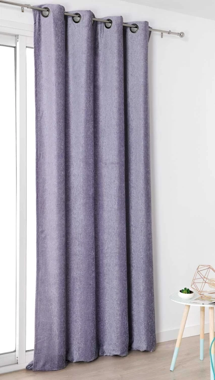 Rideau effet velours velouté uni