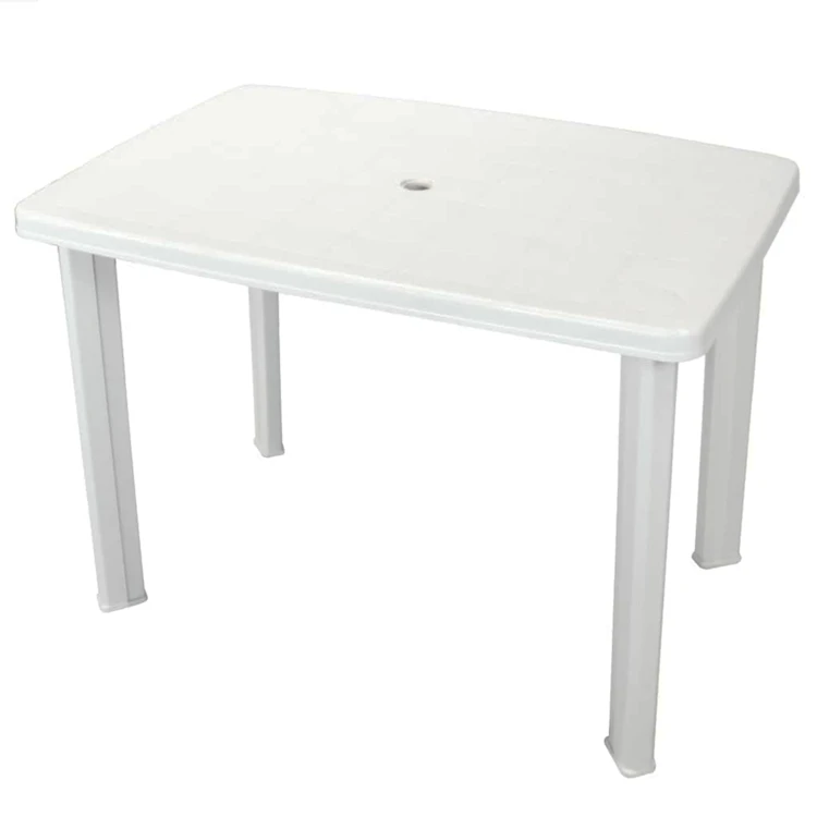 Table de salon de jardin en pvc