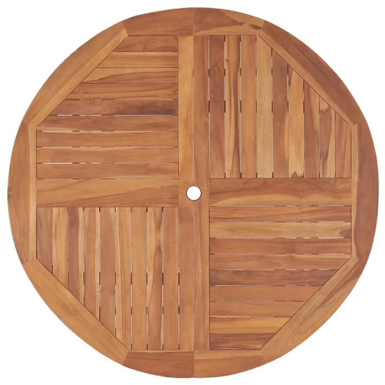 Table de jardin ronde en bois
