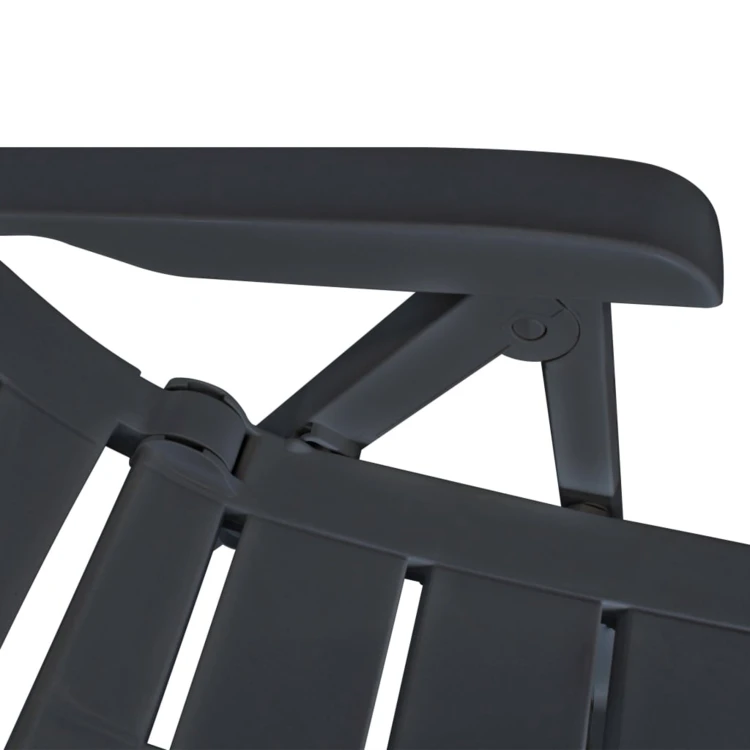 Lot de 2 chaises de jardin inclinables pliables
