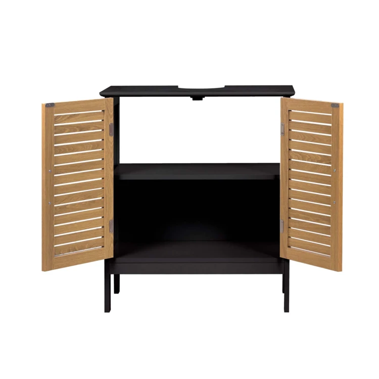 Mobile sottolavabo da bagno con porte a persiana