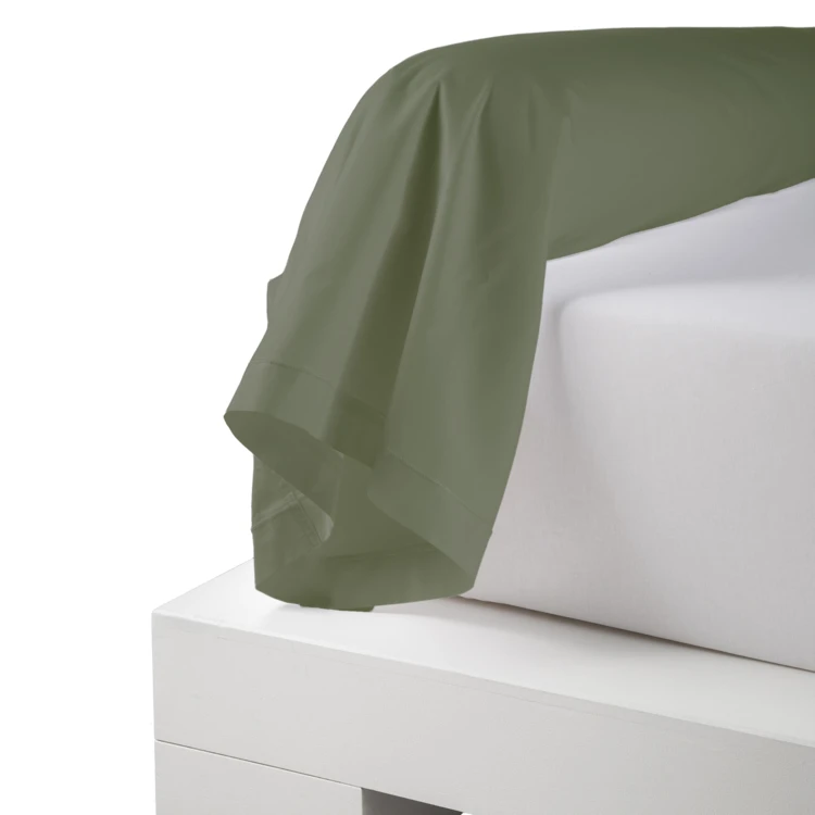 Taie de traversin percale de coton piquée unie