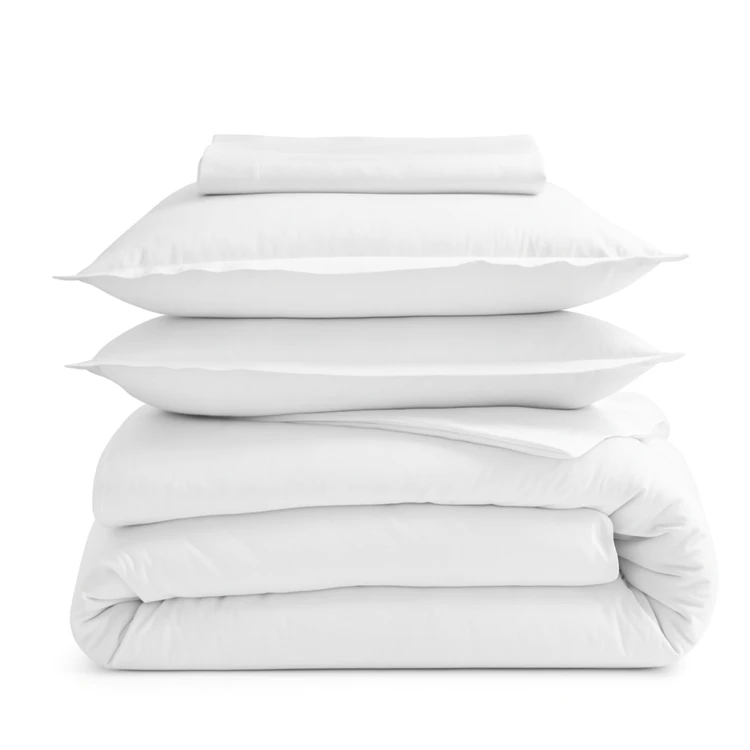 Taie de traversin percale de coton piquée unie