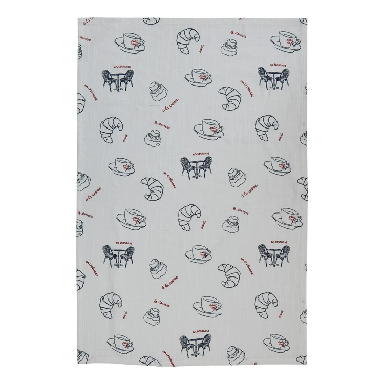 Set di 3 strofinacci da cucina in cotone stampato