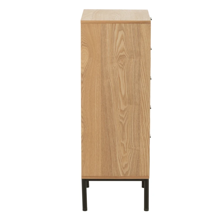Hohe Holzkommode mit 5 Schubladen