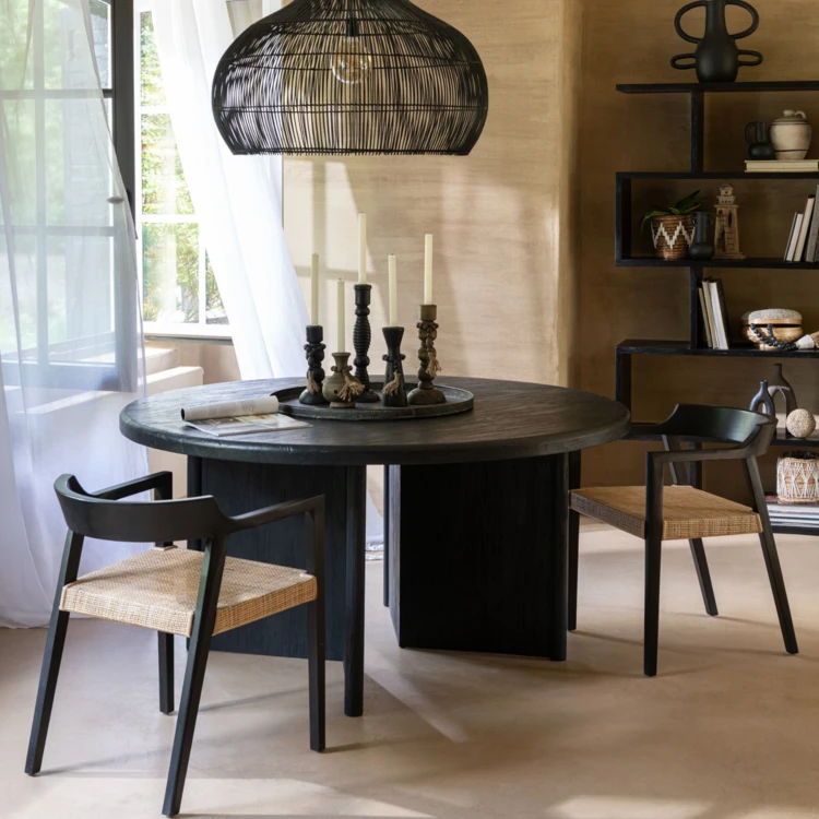 Table à manger ronde en teck
