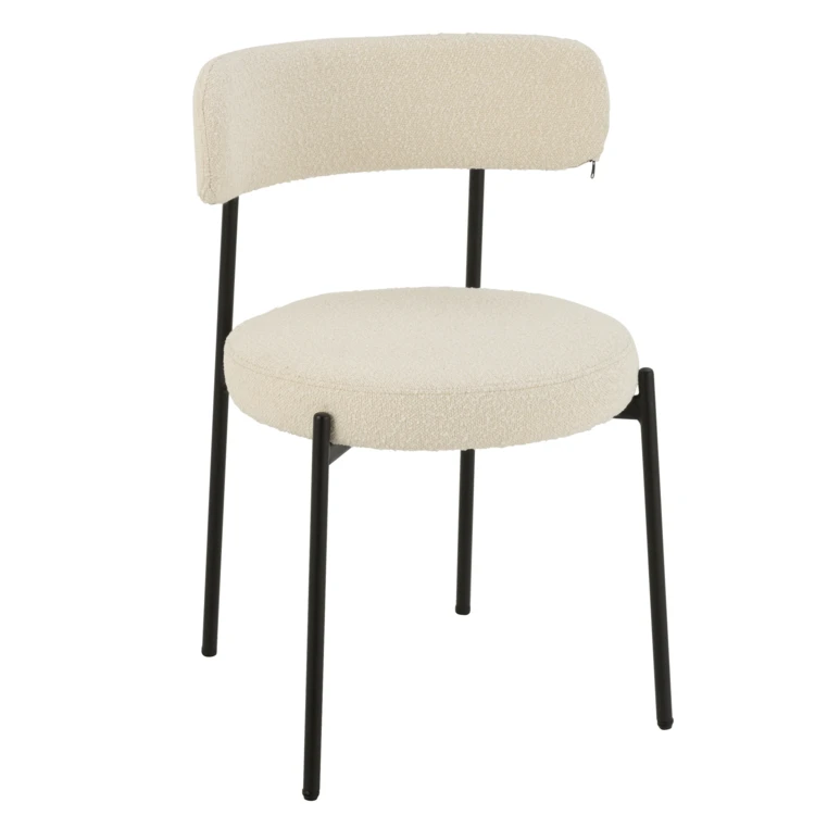Chaise salon effet bouclette