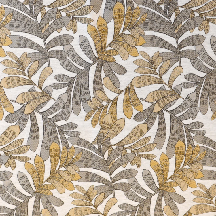Dämpfender Jacquard-Vorhang mit Pflanzenmotiven