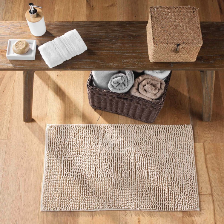 Tapis de bain en microfibre absorbante à picots