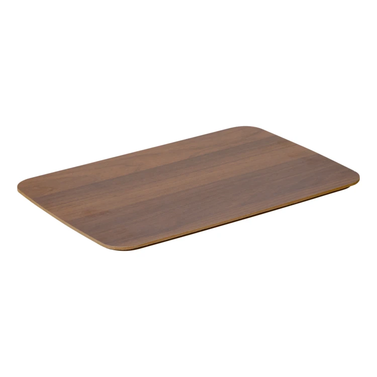 Contenitore con coperchio in PET e legno