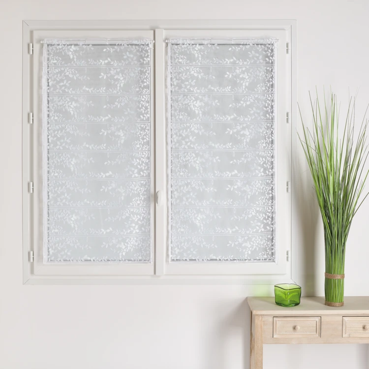 Modulable maille 100% polyester motif feuille