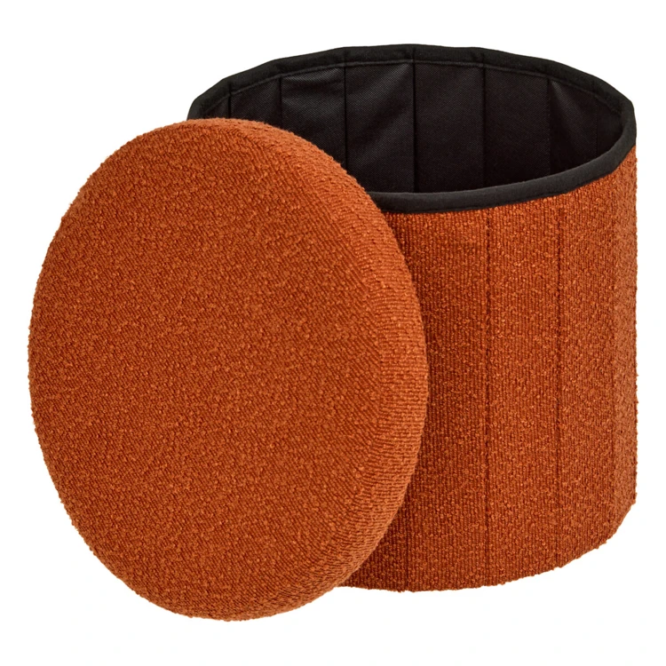 Puf plegable con espacio de almacenamiento integrado