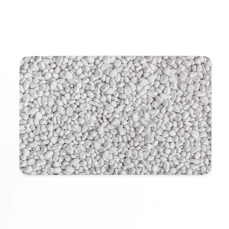Ultra-absorbierende Badematte mit rutschfestem Kieselstein-Print
