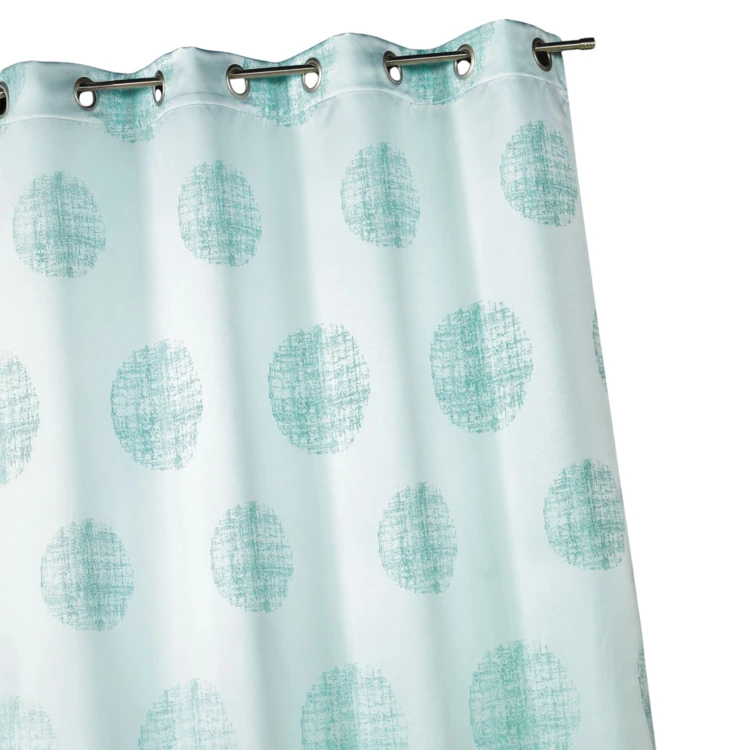 Jacquard-Vorhang mit melierten Rundmustern