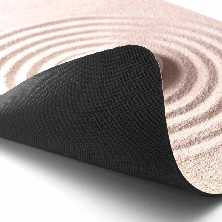 Tapis de bain ultra-absorbant imprimé sable antidérapant