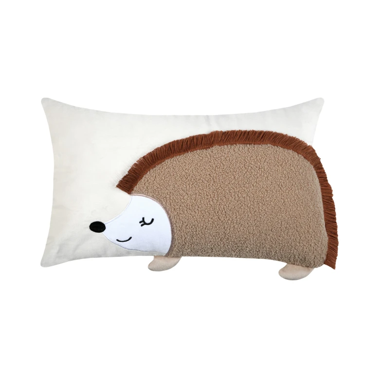 Coussin rectangulaire enfant hérisson