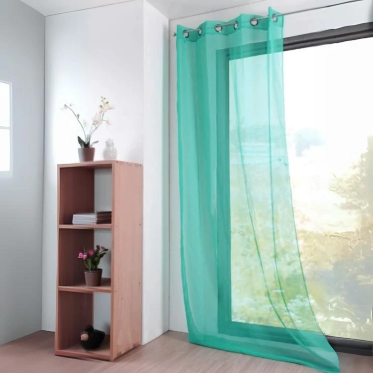 Voilage grande largeur effet lin