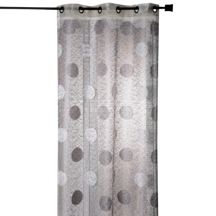 Visillo de organza jacquard bordado con grandes círculos