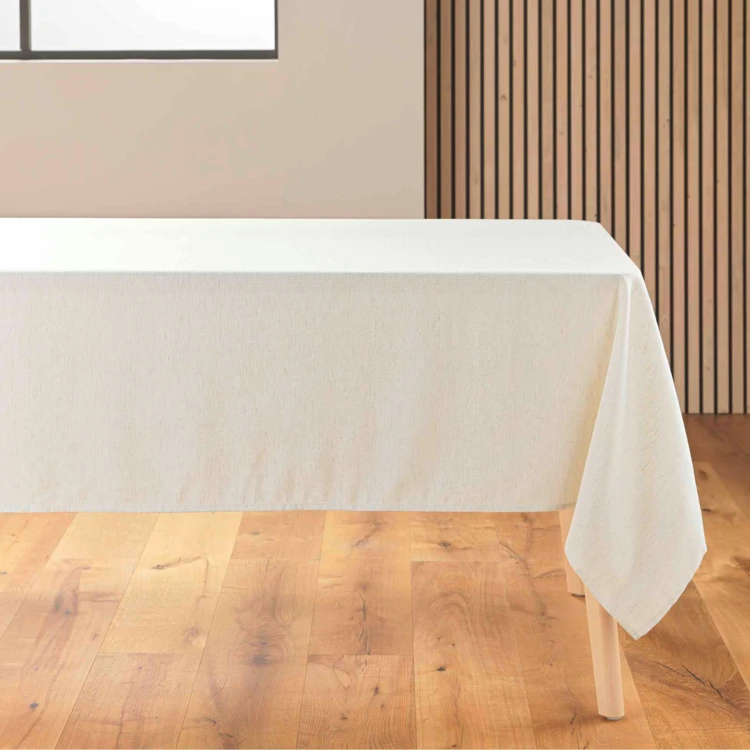 Mantel rectangular de polilina con acabado de dobladillo