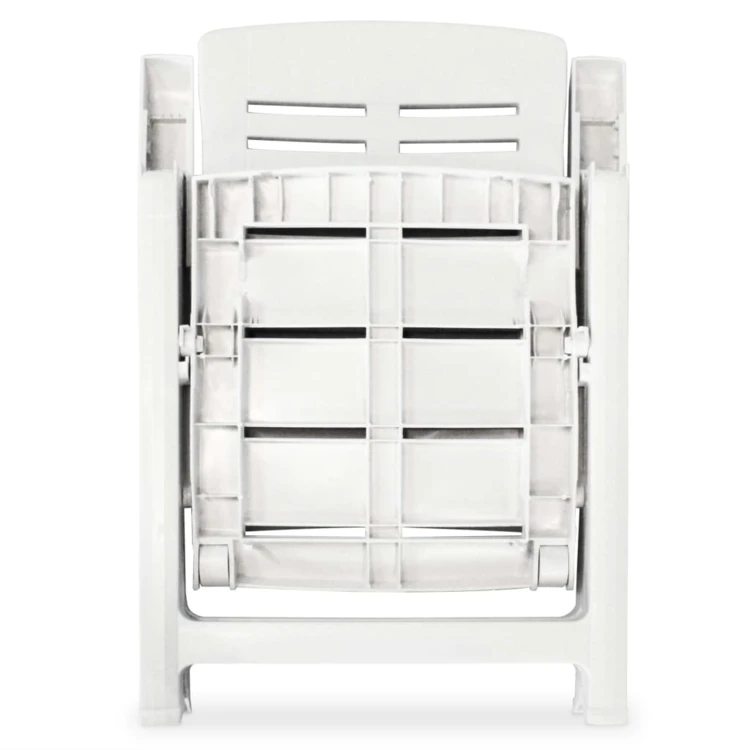 Lot de 2 chaises de jardin inclinables pliables