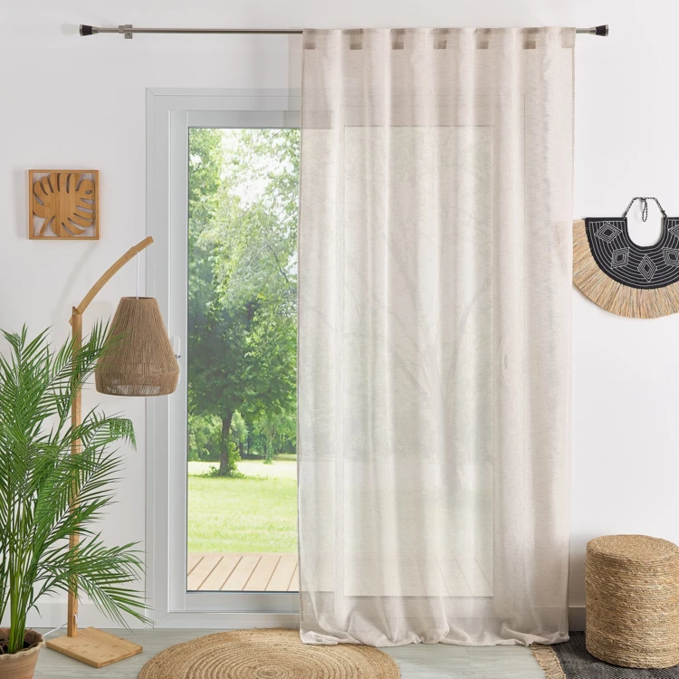 3-in-1-Vorhang mit Leinenoptik LUZ