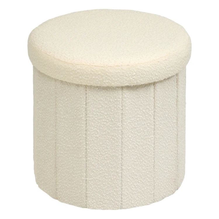 Puf plegable con espacio de almacenamiento integrado