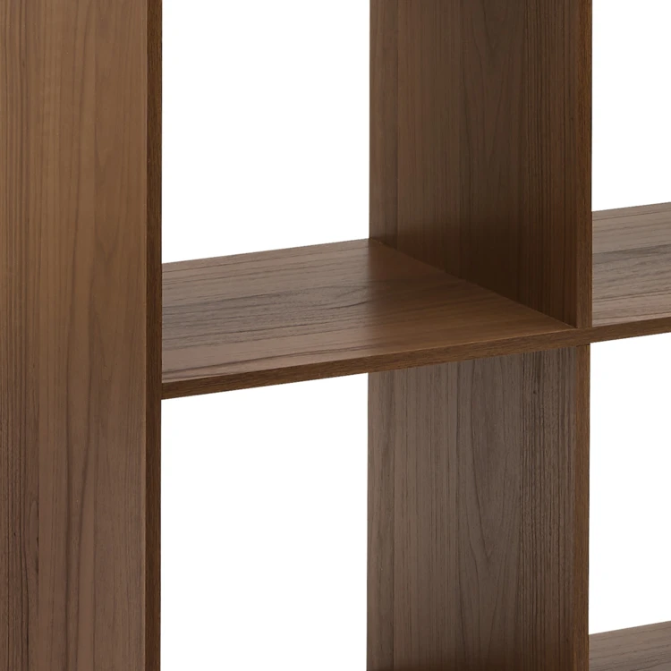 Regal mit 4 Fächern aus Spanplatten in Holzoptik