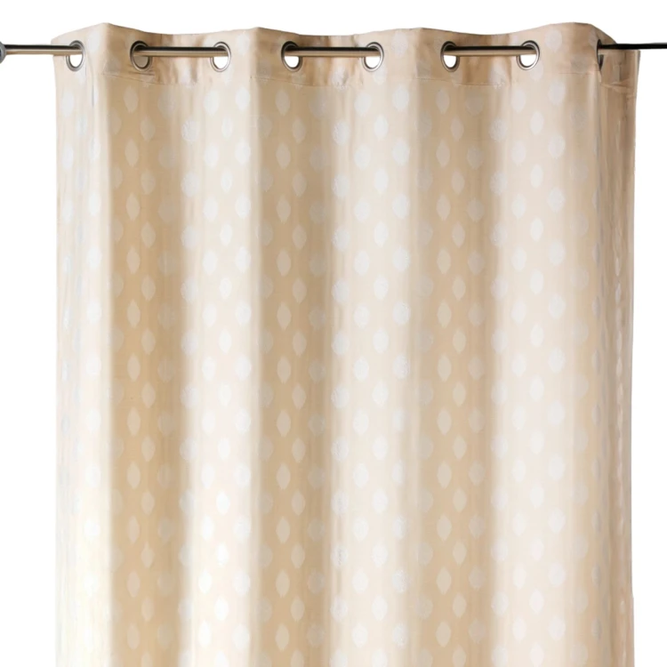 Cortina jacquard com motivos arredondados, de peso