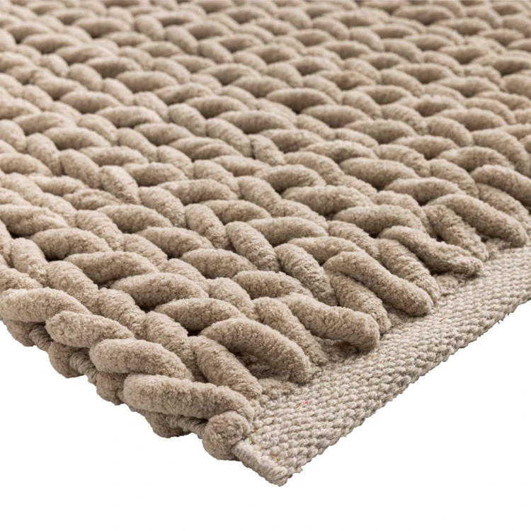 Tapis de bain en chenille douce antidérapant