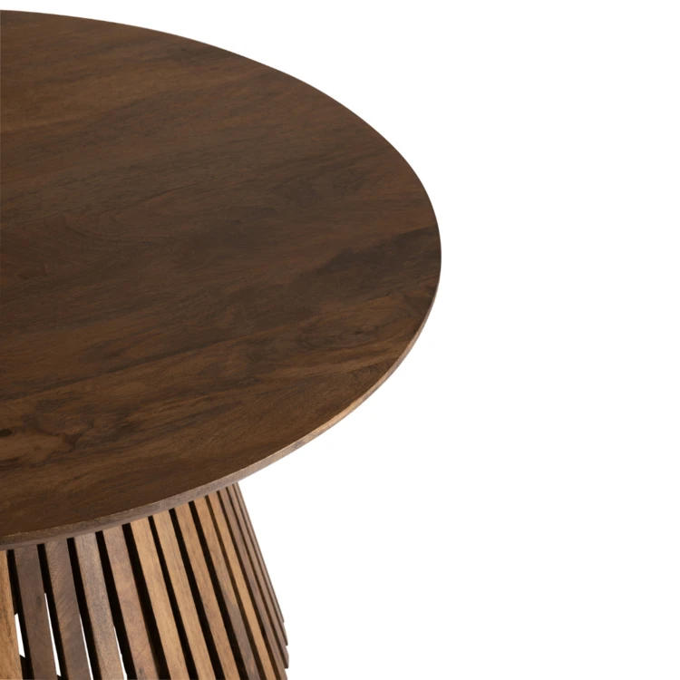 Mesa de centro de madera de mango oscuro J-Line