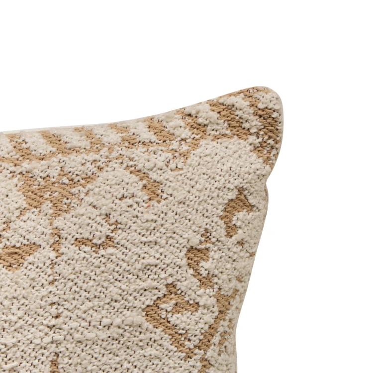 Coussin rectangulaire à motif tissé