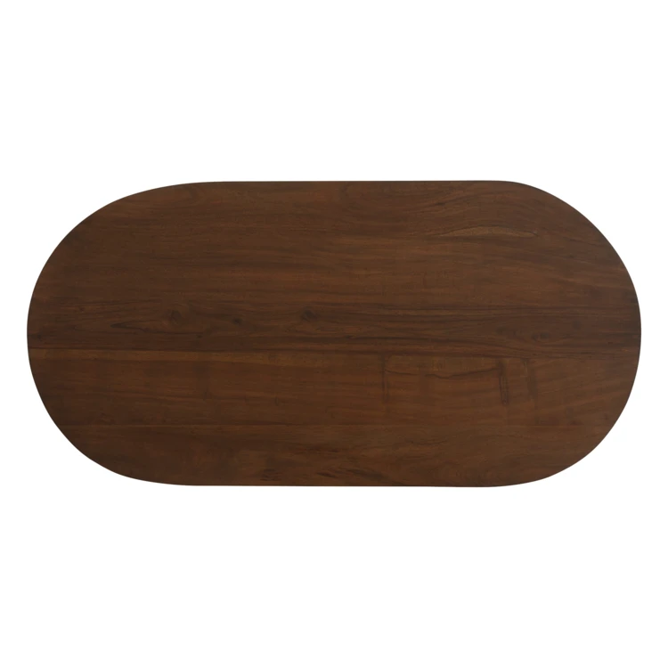 Table basse en manguier avec finition texturée