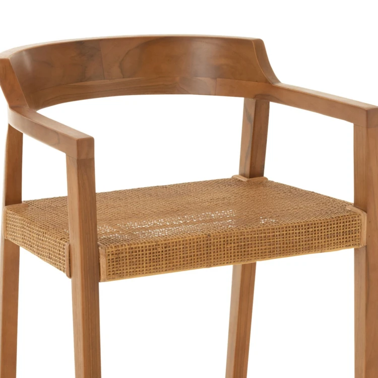 Chaise de bar en teck