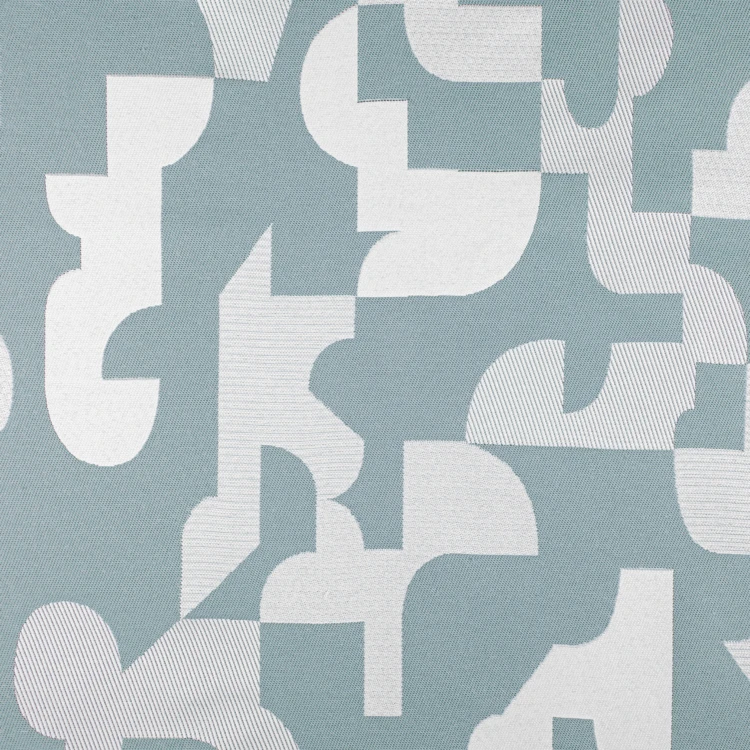 Coussin jacquard géométrique texturé rétro