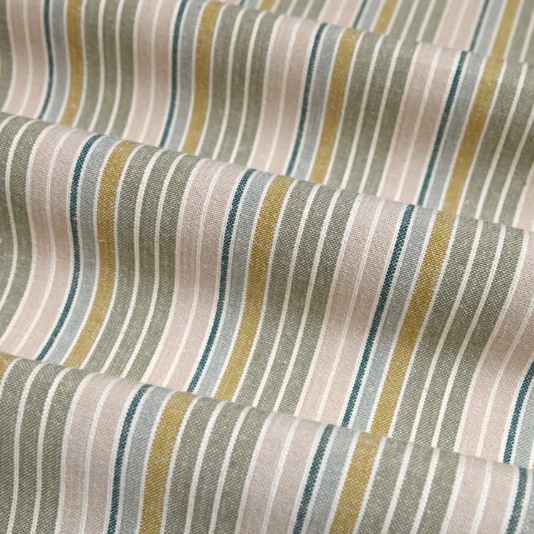 Pano de cozinha de algodão com riscas entrelaçadas