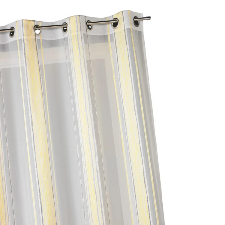 Cortina de jacquard con finas rayas verticales
