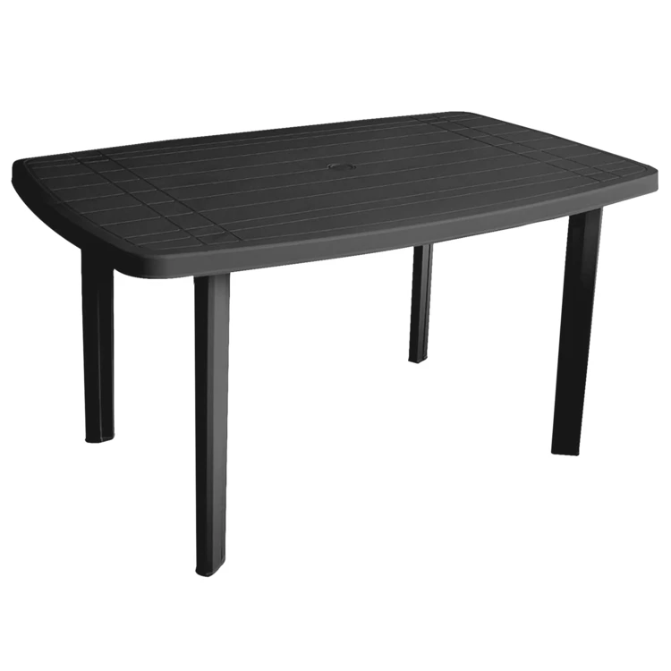 Salon de jardin en résine – Table ovale et 4 fauteuils