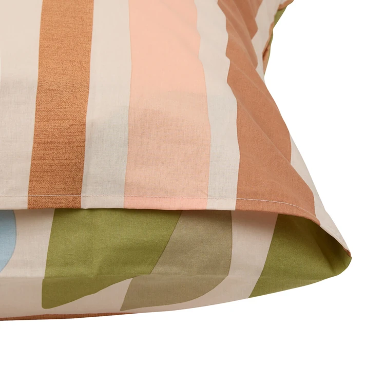 Parure de lit 3 pièces en coton réversible à motifs floraux