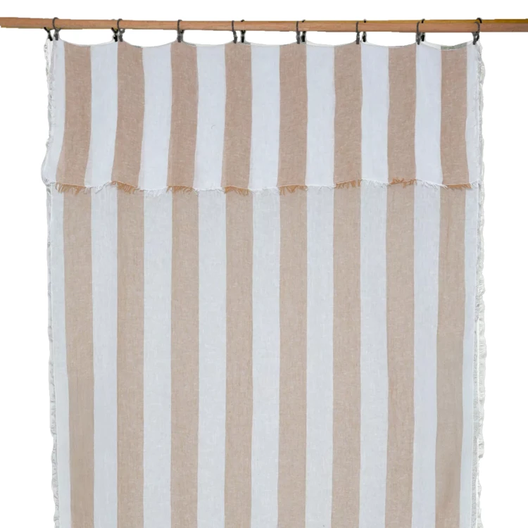 Cortina de panel ajustable de lino TURIN HAOMY