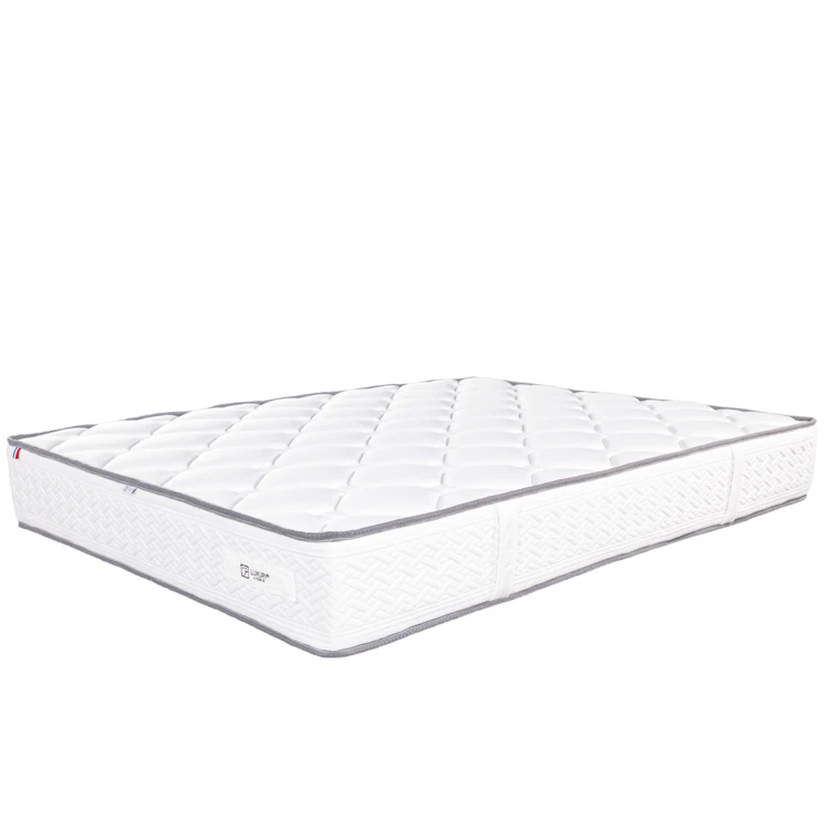 Ensemble matelas mousse 20 cm et sommier gris