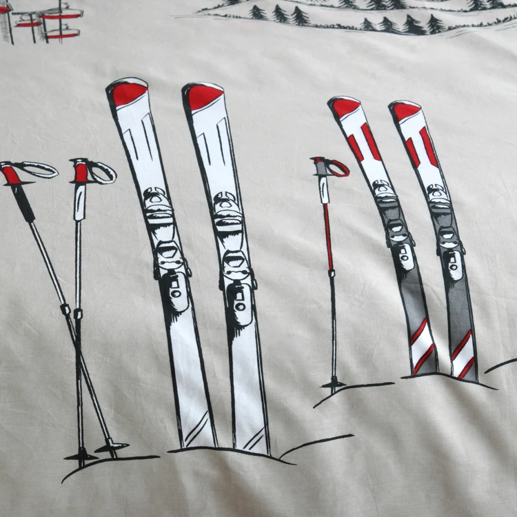 Ski berg beddengoed set