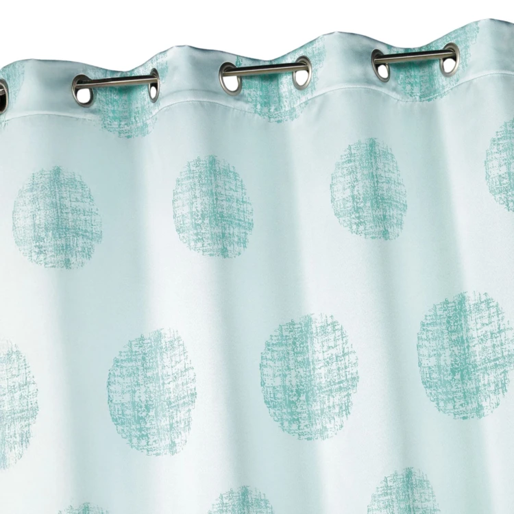 Jacquard-Vorhang mit melierten Rundmustern