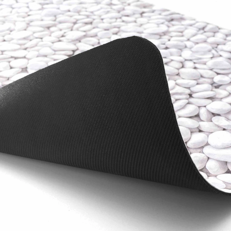 Ultra-absorbierende Badematte mit rutschfestem Kieselstein-Print